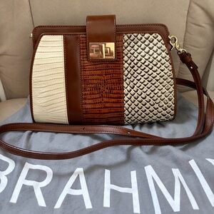 ❌SOLD❌ BRAHMIN Alena Crossbody – Pearl Dogwood Multi-Texture Leather
